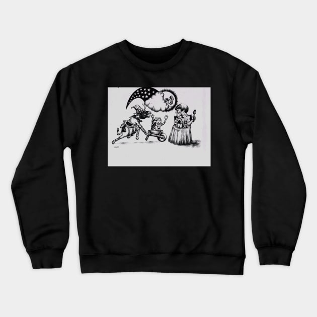 Saturday Morning Fervor Crewneck Sweatshirt by ArtMagician